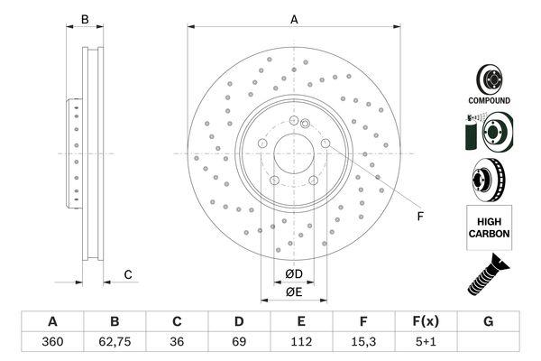 DISQUE DE FREIN BOSCH 0986479G38_0