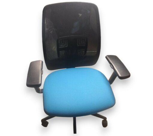 Fauteuil de bureau Flash C II - assise tissu - dossier résille 3D réglable - d'occasion - ergonomique et économique_0