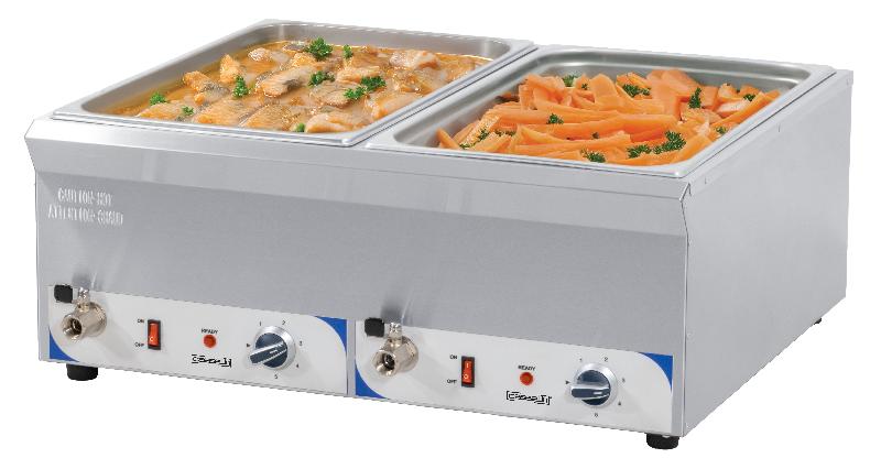 Double bain-marie avec robinet de vidange GN 1/1 - 150 mm CASSELIN CBMDV150_0