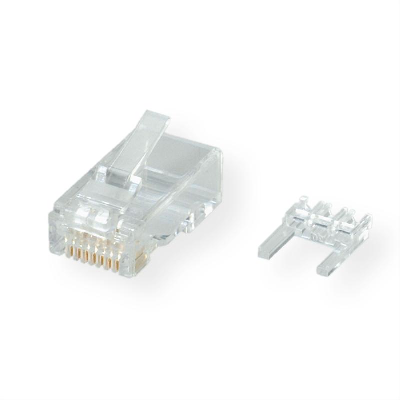 ROLINE Connecteur modulaire non blindé Cat.6 (Classe E) pour câble solide, 10 unités_0