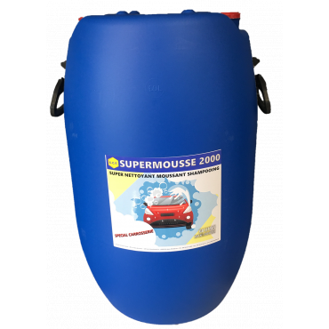 SUPER MOUSSE 2000 Super nettoyant moussant, shampoing spécial carrosserie - Spécialement élaboré pour le lavage de tous véhicules - Très efficace et économique - Nettoyage de toutes surfaces encrassées - Laisse les véhicules propres et brillants_0