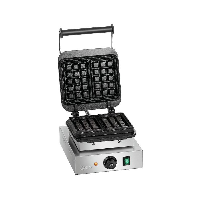 Gaufrier inox simple gaufre de Bruxelles, fonte émaillé, 2200 W, 220 V - MONO_0