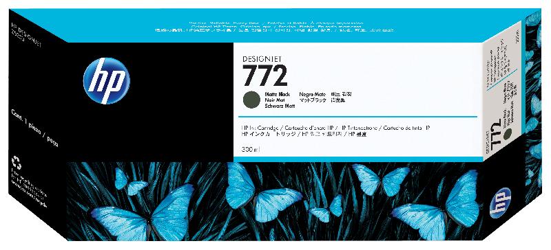 HP 772 cartouche d'encre DesignJet noir mat, 300 ml_0