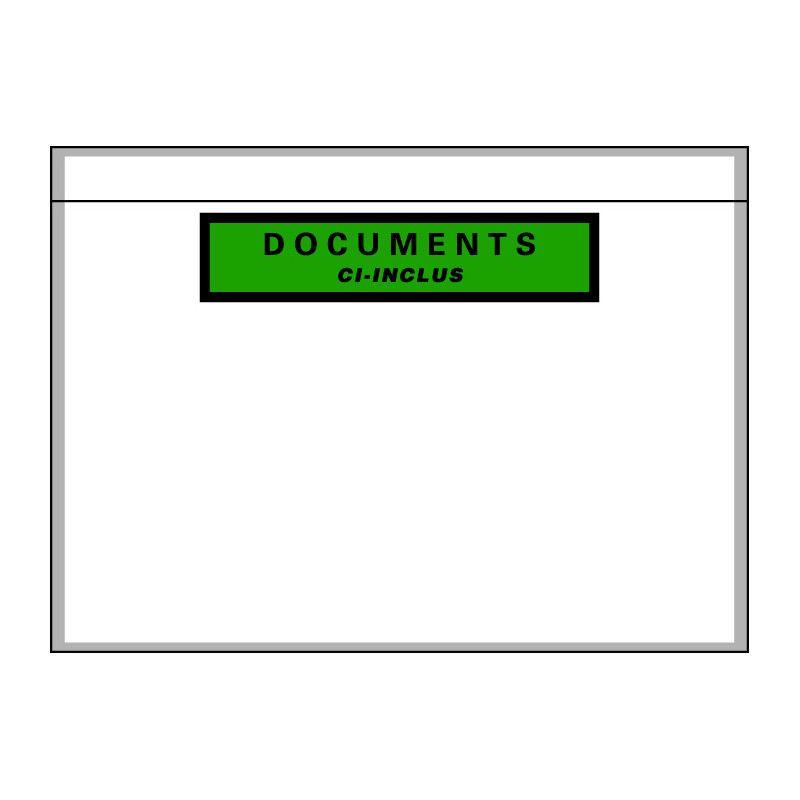 Pochette porte-documents adhésive papier recyclable_0