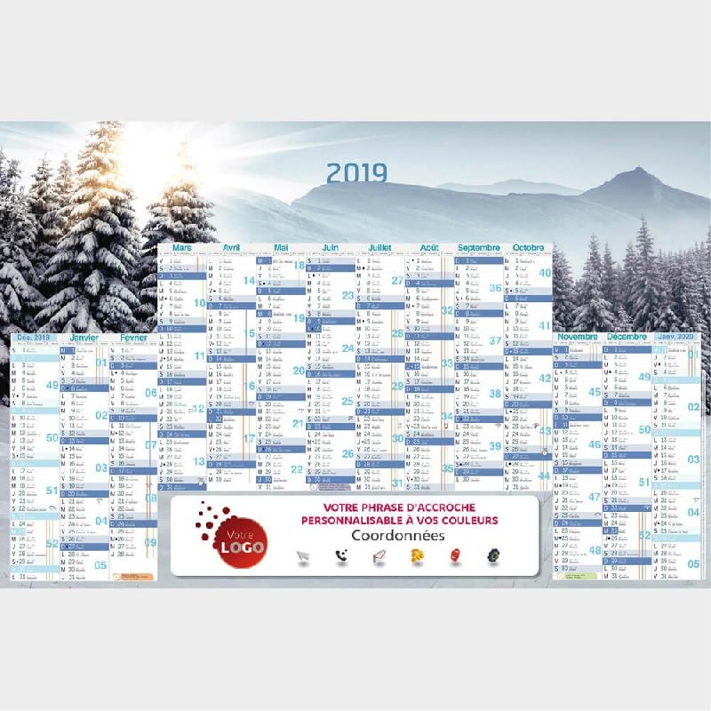 Calendrier montagne - 66 x 43 cm_0