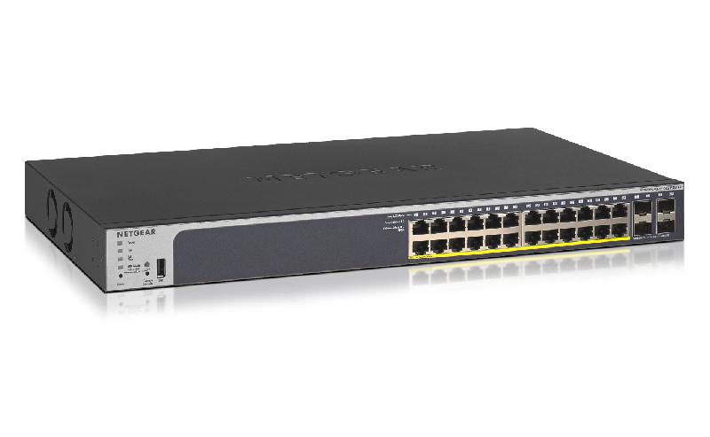 Netgear GS728TP Géré L2/L3/L4 Gigabit Ethernet (10/100/1000) Noir 1U Connexion Ethernet, supportant l'alimentation via ce port (PoE)_0