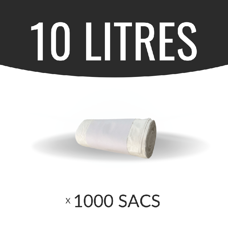 Sac poubelle - 10 l - blanc - haute densité - colis de 1000 sacs_0