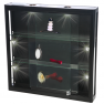 Vitrine Murale LED et verre - Noir R?: 2228419_0