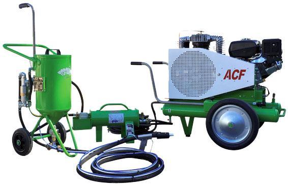 Aérogommeuse/Hydrogommeuse MAXI TOPOLINO 18 Complète - Version 5 mètres avec compresseur thermique - ACF - S216_0