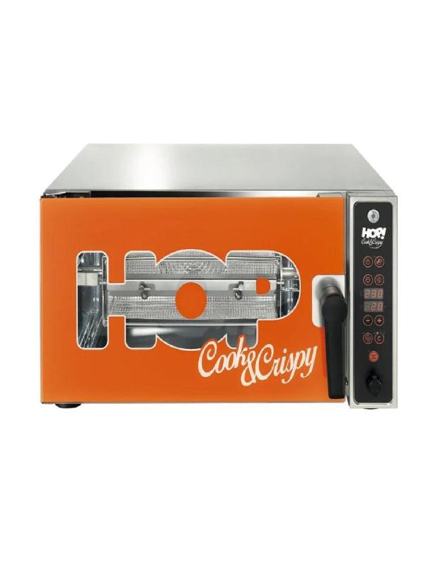 Four COOK & CRISPY HOP AIR - Spécial frites - 230V / 3.4Kw - Carrosserie INOX - Commande numérique - Rotation panier réglable_0