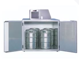 Frigo fût de stockage pour 4 kegs, tôle d'acier scellée avec une couche transparente d'aluminium-zinc_0