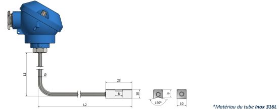 Thermocouple de surface Bloc de contact (montage en surface) - TH25_0