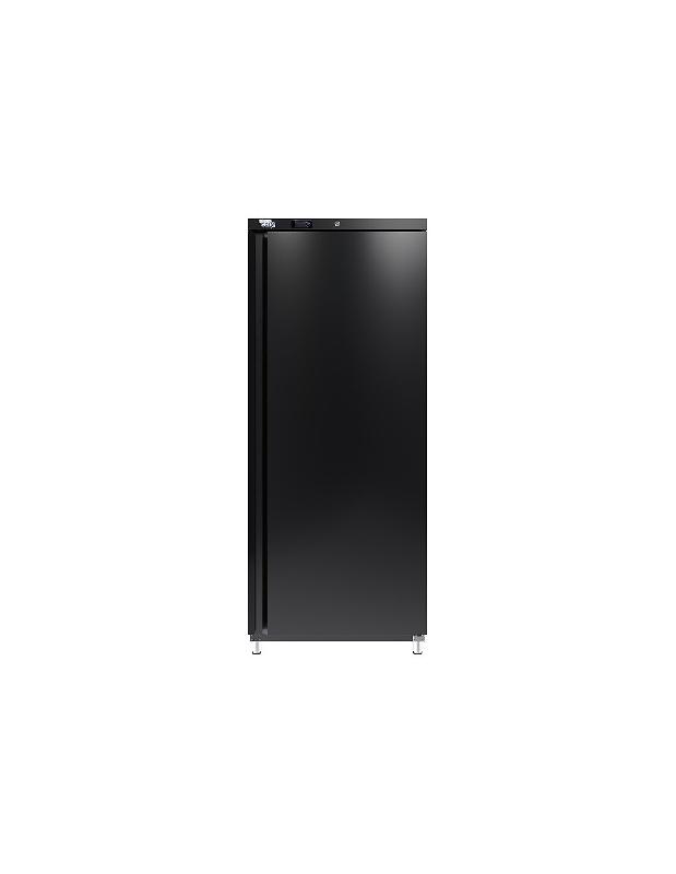 Armoire réfrigérée noire positive 600 litres - 1 porte pleine - Classe énergétique B - Référence AE601PB_0