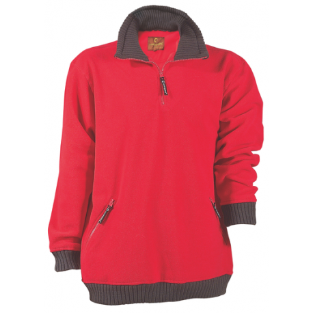 Pull rouge polaire angara - 330 g/m² - coverguard | 5panr_0