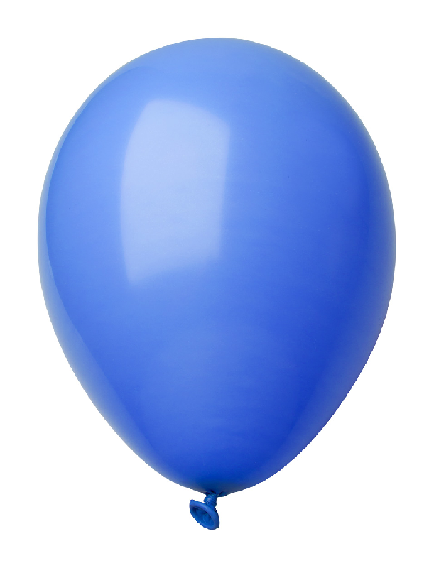 Ballon baudruche unis de couleur bleu pastel
