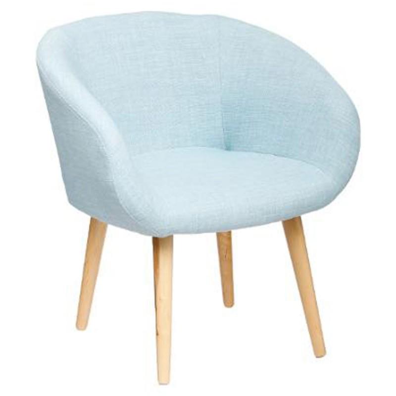 FAUTEUIL DESIGN NYM 75CM BLEU - PARIS PRIX_0