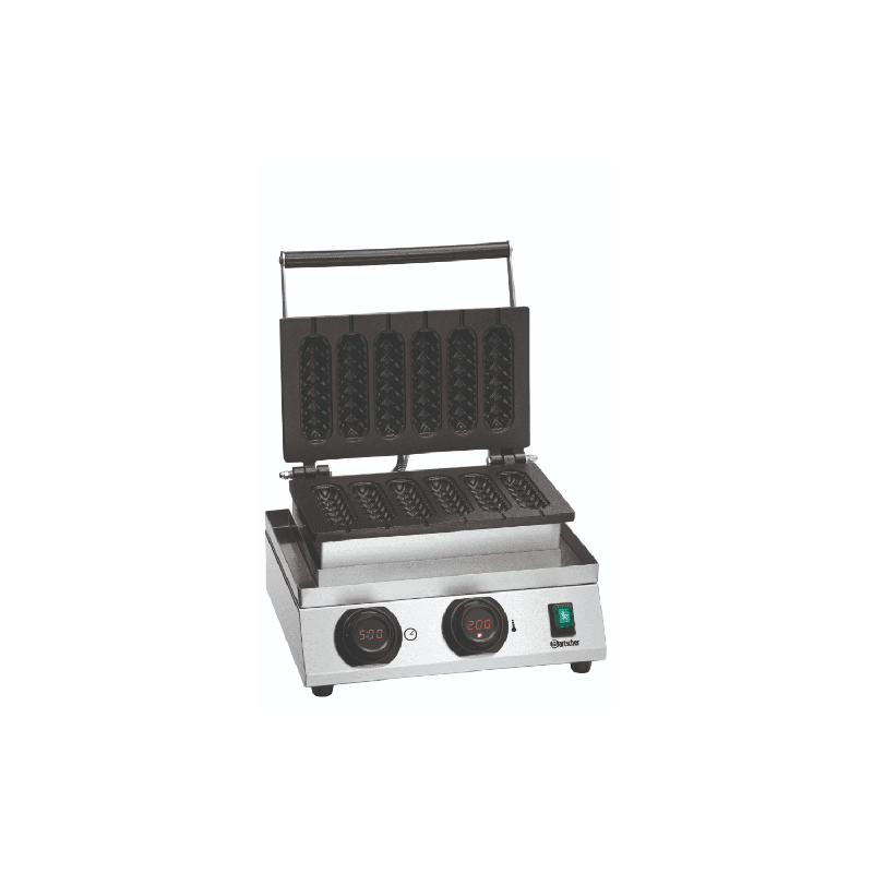 Gaufrier inox simple épis (L)40 x (P)30 x (H)140 mm, 1800 W, 220 V - MONO_0