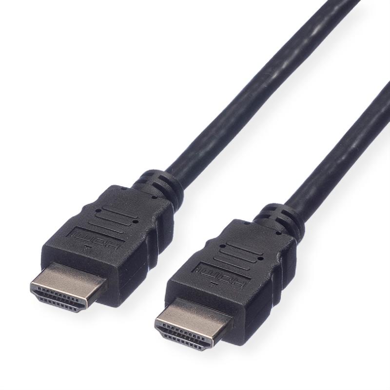 VALUE Câble de raccordement pour écran HDMI High Speed M-M, noir, 3 m_0