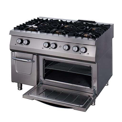 Premium cuisinière - 6 brûleurs - unité triple - profondeur 90 cm - gaz incl four électrique_0