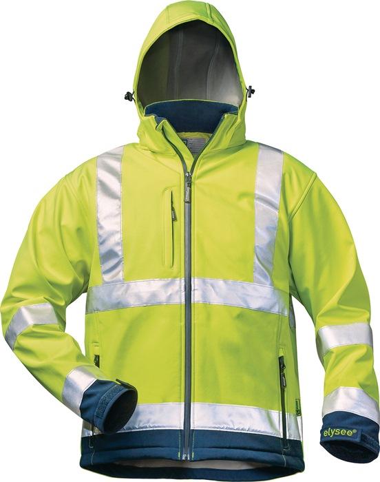 Warnschutz-Softshelljacke LIAM Grà¶àŸe XXL fluoreszierend gelb/marine ELYSEE_0