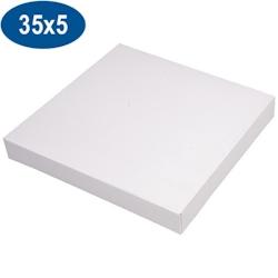 Firplast Boîte pâtissière en carton blanche 350mm x 50mm (x25) - blanc 3104400001067_0