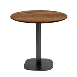 Restootab - Table Ø70cm - modèle Round chêne hunton - marron fonte 3760371519248_0