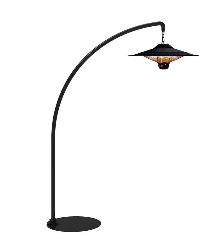 Parasol chauffant avec mât déporté et lumière intégré 2,5kW UFO - VELTRON - UFO+LDT-13_0