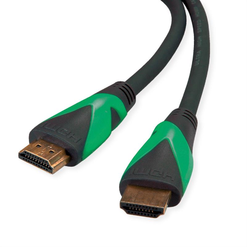 Roline green atc câble hdmi avec ethernet ultra hd 8k, m/m, noir, 1 m_0