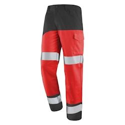 Cepovett - Pantalon de travail Fluo SAFE XP Rouge / Gris Taille L - L 3603624532178_0