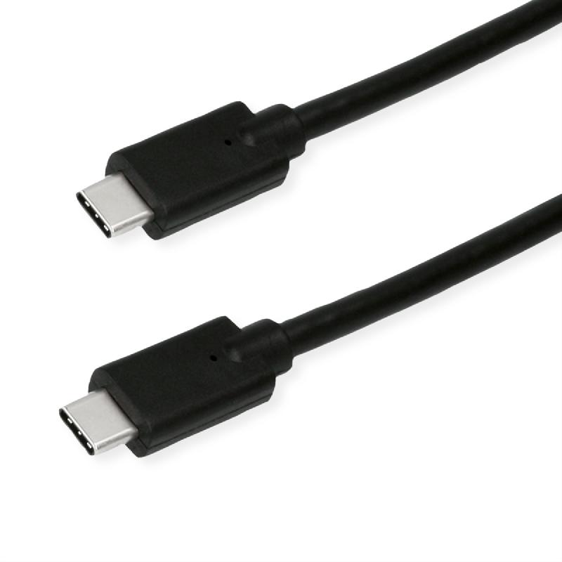 ROLINE GREEN Câble USB 3.2 Gen 2x2, avec Emark, C-C, M/M, 20Gbit/s, 100W, noir, 0,5 m_0