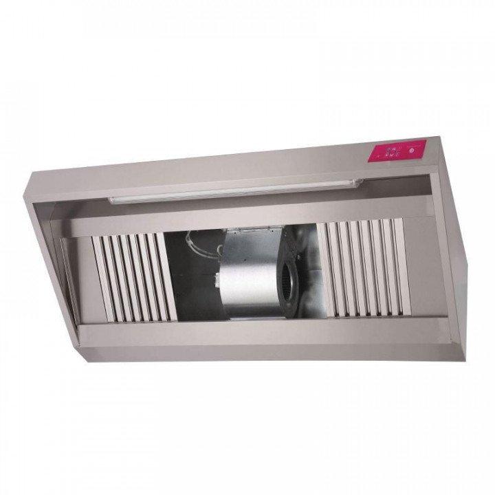 Hotte inox complète (L)1500 x (P)900 x (H)450 mm_0