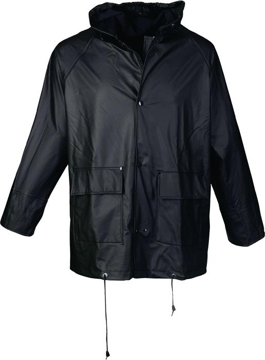 Veste de pluie en PU taille L noir 100 % PES ASATEX_0