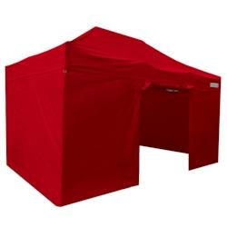FRANCE BARNUMS Tente pliante 3x4,5m pack côtés - 4 murs - acier 45mm/polyester 380g Norme M2 - rouge - FRANCE-BARNUMS - rouge acier 732_0