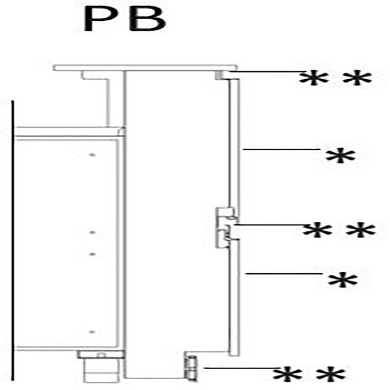 Kit de panneaux comptoir avec tablette service PB25B - PB25B_0
