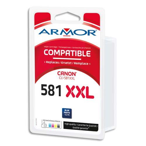 Armor cartouche compatible canon cli-581xxl pblue b12717r1_0