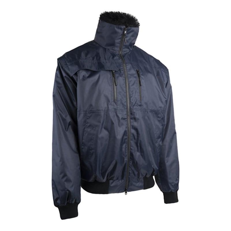 Blouson 2/1 - ZEFLY II - Oxford 100% PES enduit PVC + Gilet fourrure - Marine - COVERGUARD | 5ZFY120_0