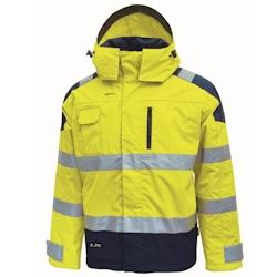 U-Power - Parka imperméable jaune haute visibilité DEFENDER Jaune Taille L - L jaune 8033546386125_0