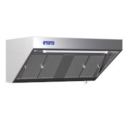 Hotte Snack Complète Profondeur 700 - Longueur 1200 - Avec Moteur, Led et Variateur - Dynasteel - 3701634906955_0