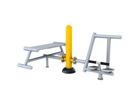 Appareil de fitness extérieur  -  fitness >  -  banc abdo + lombaire_0