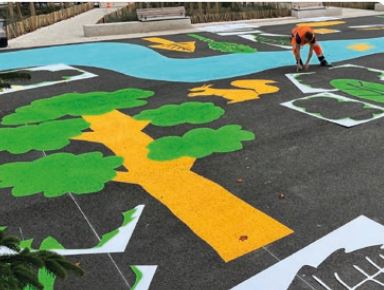 Peinture de marquage routier et urbain  -  AXION VERT/JAUNE_0