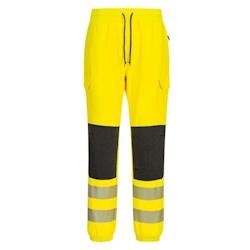 Portwest - Pantalon de travail confortable haute visibilité Flexi classe 2 KX3 Orange / Noir Taille 2XL - XXL 5036108374564_0
