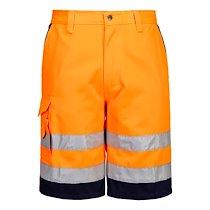 Portwest E043 Bermuda HiVis Poly-coton Orange/Marine - Taille M_0