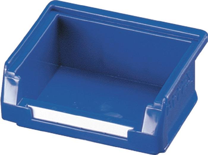 Boîte de rangement à  ouverture frontale L85xl105xH45 mm PE bleu RASTERPLAN_0