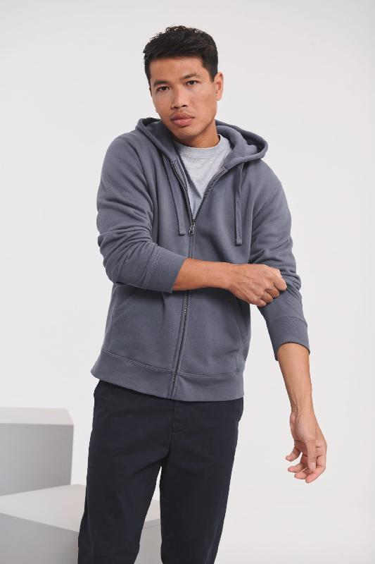 Sweat-shirt zippé capuche Authentic homme -  Réf: RU266M_0