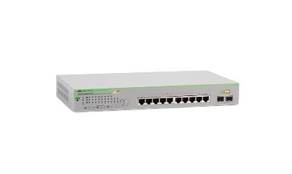 Allied Telesis GS950/10PS Géré Gigabit Ethernet (10/100/1000) Connexion Ethernet, supportant l'alimentation via ce port (PoE) Vert, Gris_0
