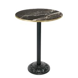 Restootab - Mange-debout style bistrot Ø70cm marbre royal chants laiton - noir TB-VRSFF-R70M-MB.ROY-LAI_0