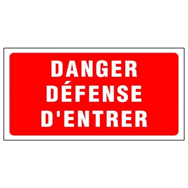 Panneaux rigides 960x480 mm interdictions dangers indications - PNGPSC-NV15/DGDE_0