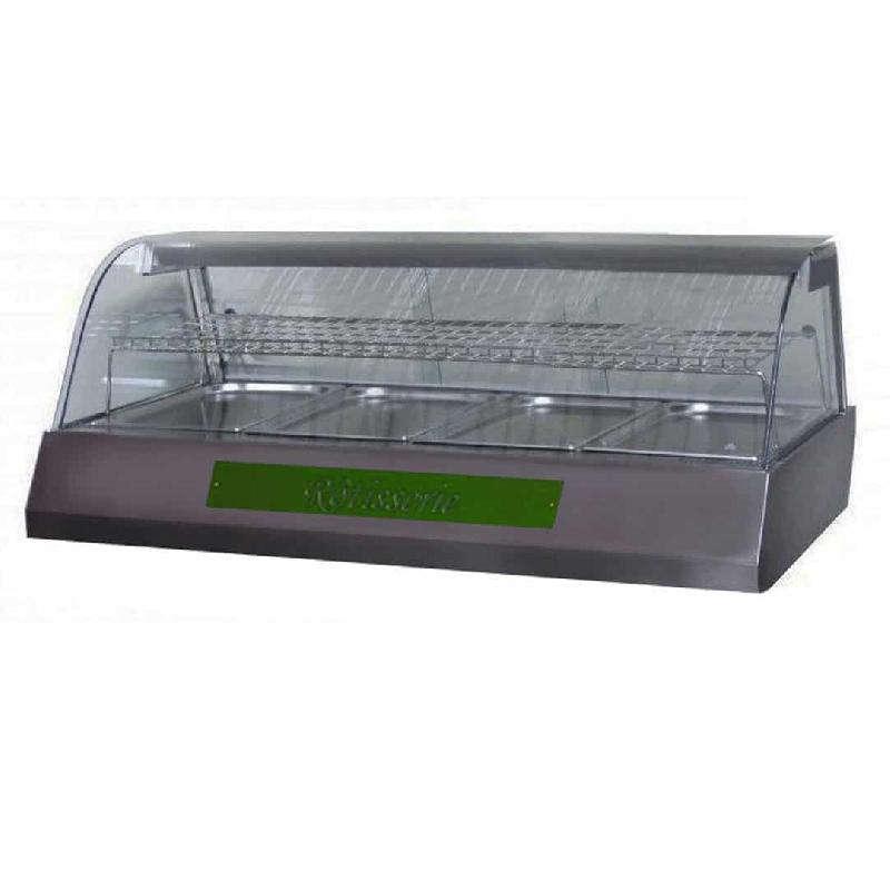 Vitrine de présentation inox 4 bacs GN 1/1 (Couleur: Vert Réf - MAPHOT1410-6026-vr-12)_0