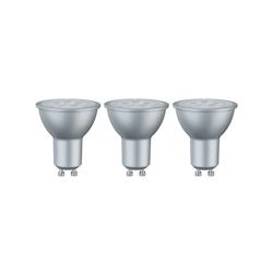 Paulmann Standard 230 V Réflecteur LED GU10 Pack de 3  3x425lm 3x6,5W 2700K  Alu 28430 - argenté 28430_0