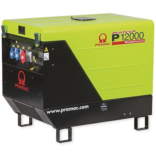 Groupe électrogène triphasé essence 688 cm³ P12000 DE avec DPP + Prise CONN + AVR - 13,9 kVA - PRAMAC - PF123TH2003_0